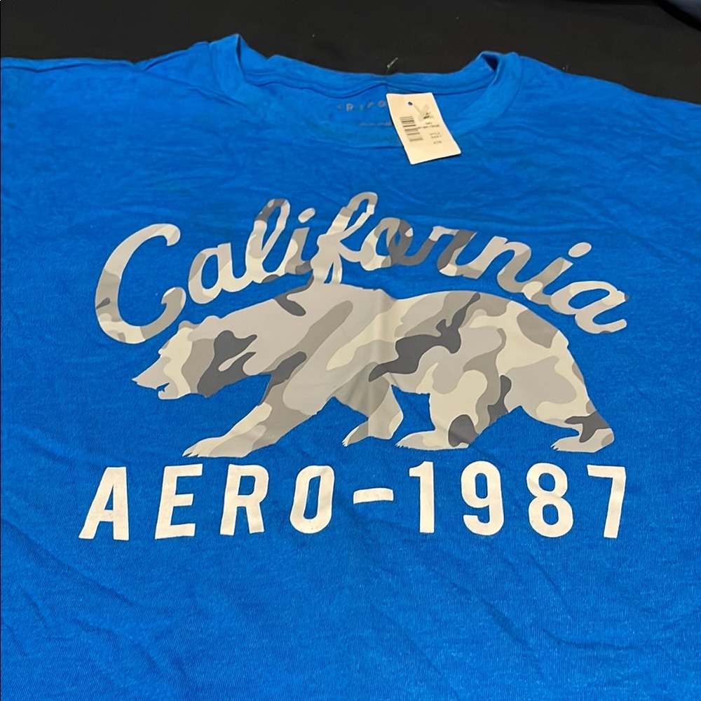 Blue California Graphic Tee Short Sleeve